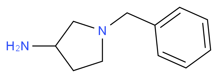 1-苄基-3-氨基吡咯烷_分子结构_CAS_18471-40-4)