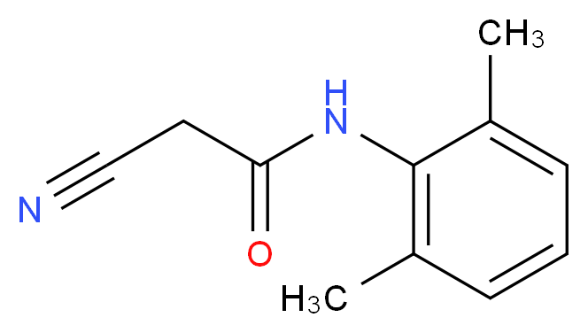2-Cyano-N-(2,6-dimethylphenyl)acetamide_分子结构_CAS_53984-98-8)