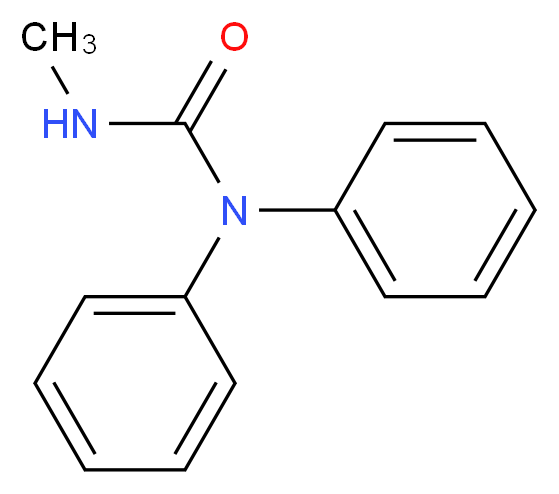 3-methyl-1,1-diphenylurea_分子结构_CAS_13114-72-2