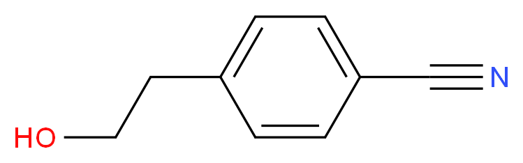 4-(2-Hydroxyethyl)benzonitrile_分子结构_CAS_69395-13-7)