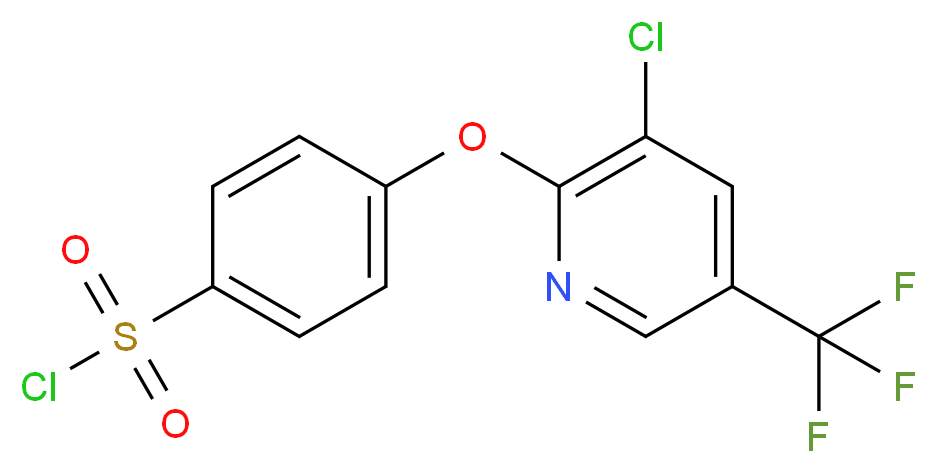 4-(3-Chloro-5-trifluoromethyl-2-pyridyloxy)benzenesulfonyl chloride_分子结构_CAS_338422-71-2)