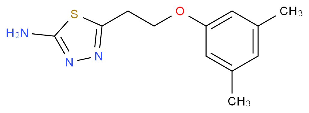5-[2-(3,5-dimethylphenoxy)ethyl]-1,3,4-thiadiazol-2-amine_分子结构_CAS_915920-78-4)