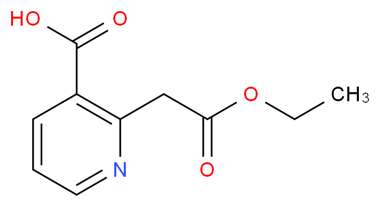 2-(2-ethoxy-2-oxoethyl)pyridine-3-carboxylic acid_分子结构_CAS_35969-51-8