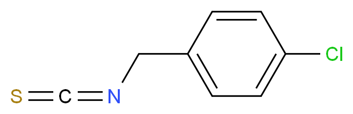 1-chloro-4-(isothiocyanatomethyl)benzene_分子结构_CAS_3694-45-9