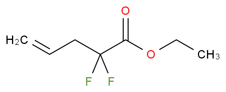 Ethyl 2,2-difluoropent-4-enoate_分子结构_CAS_110482-96-7)