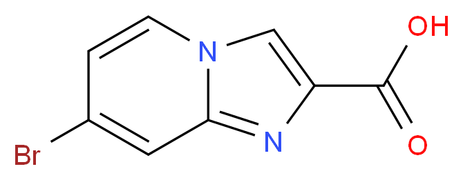 7-bromoimidazo[1,2-a]pyridine-2-carboxylic acid_分子结构_CAS_1019018-46-2