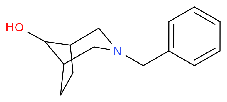 3-benzyl-3-azabicyclo[3.2.1]octan-8-ol_分子结构_CAS_521944-15-0