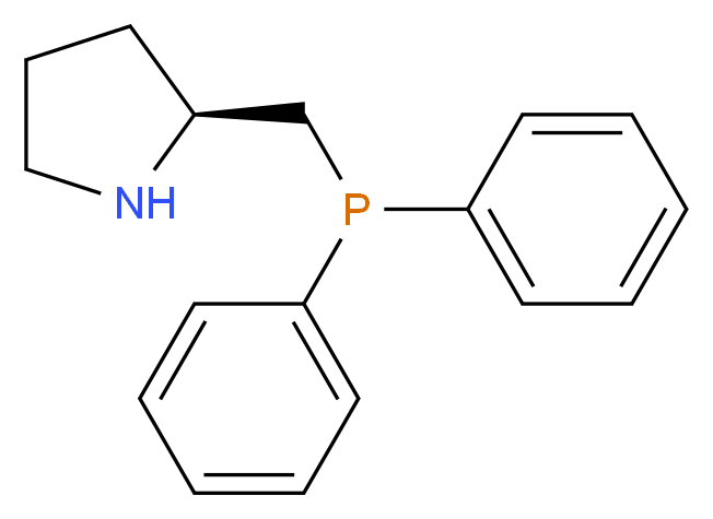 (S)-2-[(二苯基膦)甲基]吡咯烷_分子结构_CAS_60261-46-3)