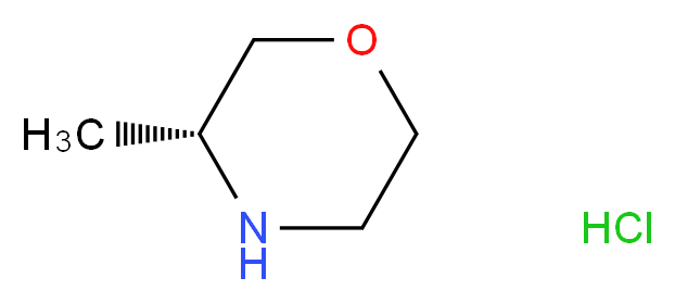 (3R)-3-methylmorpholine hydrochloride_分子结构_CAS_953780-78-4