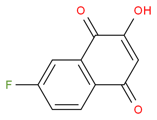 7-Fluoro-2-hydroxynaphthalene-1,4-dione_分子结构_CAS_58472-36-9)