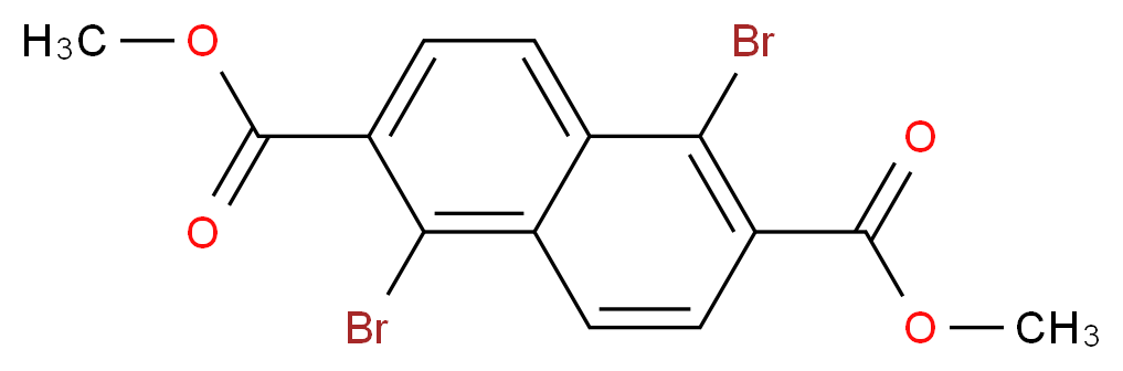 1,5-dibromo-2,6-Naphthalenedicarboxylic acid dimethyl ester_分子结构_CAS_59950-04-8)