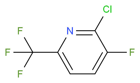 2-Chloro-3-fluoro-6-(trifluoromethyl)pyridine_分子结构_CAS_1159512-39-6)