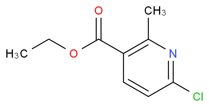 ethyl 6-chloro-2-methylpyridine-3-carboxylate_分子结构_CAS_31163-12-9