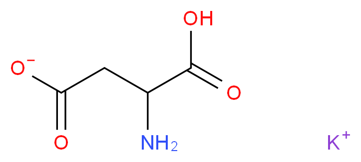 potassium 3-amino-3-carboxypropanoate_分子结构_CAS_923-09-1