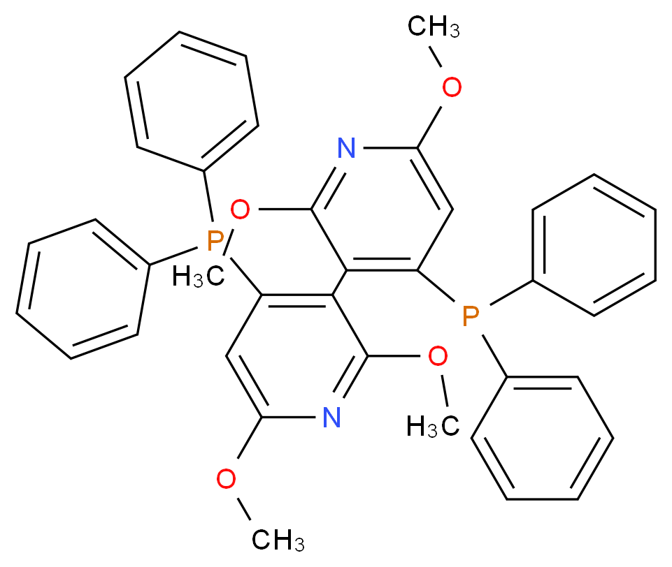 (S)-(-)-2,2',6,6'-四甲氧基-4,4'-双(二苯基膦)-3,3'-联吡啶_分子结构_CAS_362524-23-0)