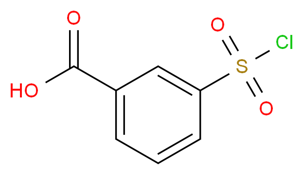 3-(氯磺酰基)苯甲酸_分子结构_CAS_4025-64-3)