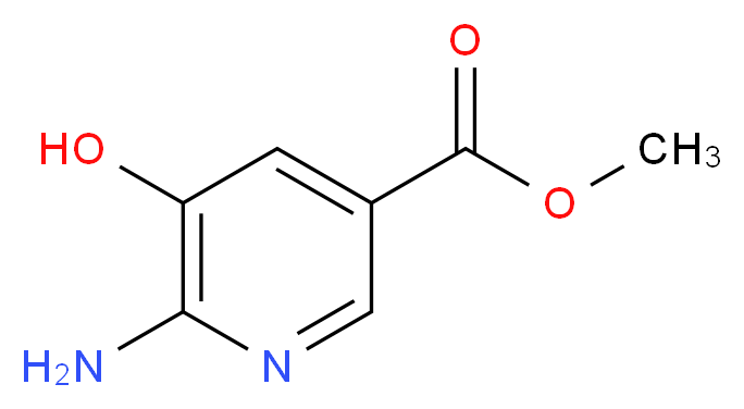 methyl 6-amino-5-hydroxypyridine-3-carboxylate_分子结构_CAS_1260663-92-0