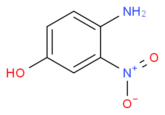 4-Hydroxy-2-nitroaniline_分子结构_CAS_610-81-1)