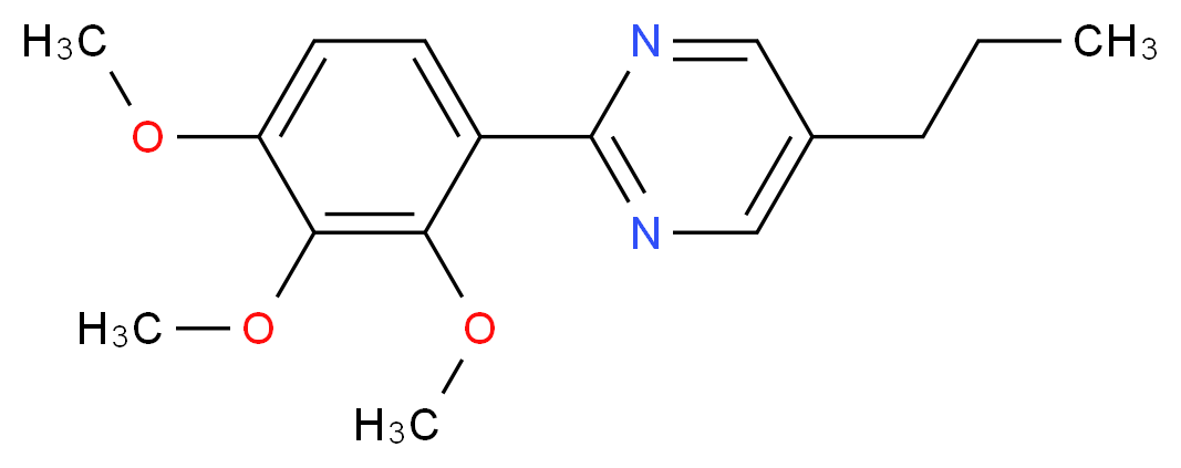 5-propyl-2-(2,3,4-trimethoxyphenyl)pyrimidine_分子结构_CAS_)