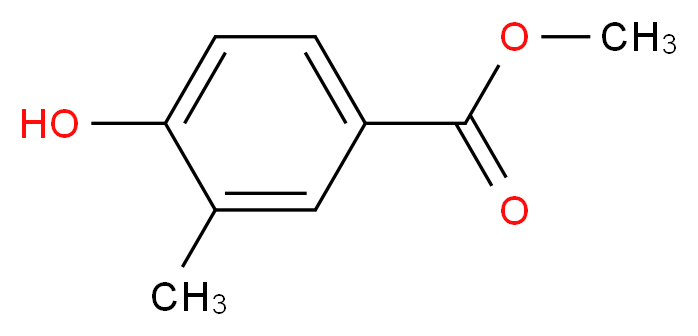 methyl 4-hydroxy-3-methylbenzoate_分子结构_CAS_42113-13-3