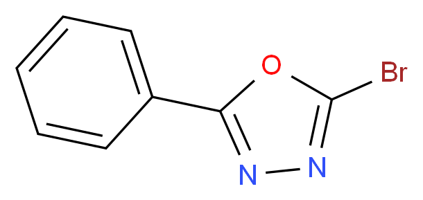 2-Bromo-5-phenyl-1,3,4-oxadiazole_分子结构_CAS_51039-53-3)