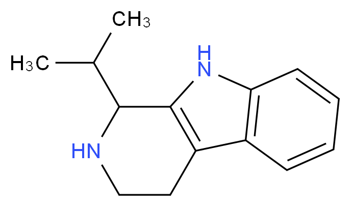 1-(propan-2-yl)-1H,2H,3H,4H,9H-pyrido[3,4-b]indole_分子结构_CAS_6650-04-0