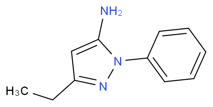 3-ethyl-1-phenyl-1H-pyrazol-5-amine_分子结构_CAS_1017781-37-1