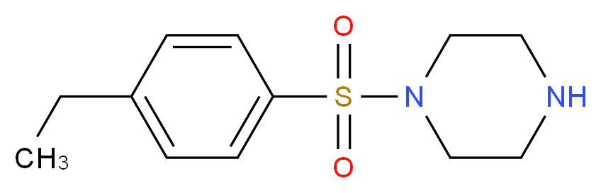 1-[(4-Ethylphenyl)sulfonyl]piperazine_分子结构_CAS_)