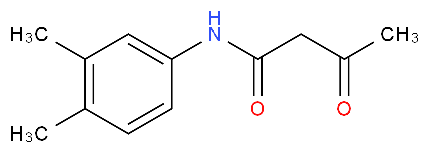 N-(3,4-Dimethyl-phenyl)-3-oxo-butyramide_分子结构_CAS_50334-96-8)