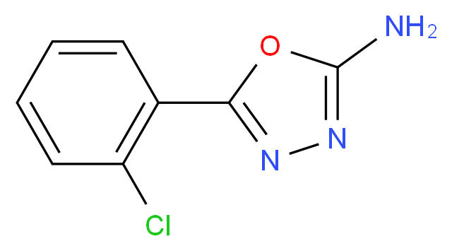 5-(2-Chlorophenyl)-1,3,4-oxadiazol-2-amine_分子结构_CAS_)