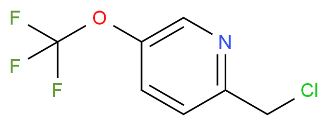 2-(chloromethyl)-5-(trifluoromethoxy)pyridine_分子结构_CAS_1060814-93-8