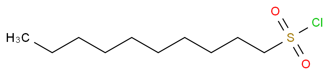 decane-1-sulfonyl chloride_分子结构_CAS_61652-81-1