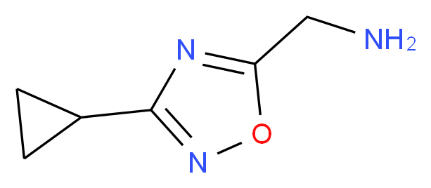 (3-cyclopropyl-1,2,4-oxadiazol-5-yl)methanamine_分子结构_CAS_)