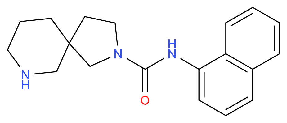 N-1-naphthyl-2,7-diazaspiro[4.5]decane-2-carboxamide_分子结构_CAS_)