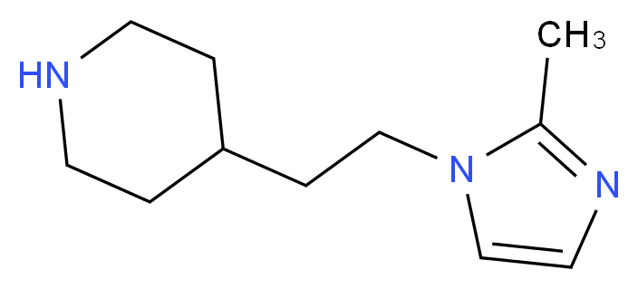 4-[2-(2-Methyl-imidazol-1-yl)-ethyl]-piperidine_分子结构_CAS_)