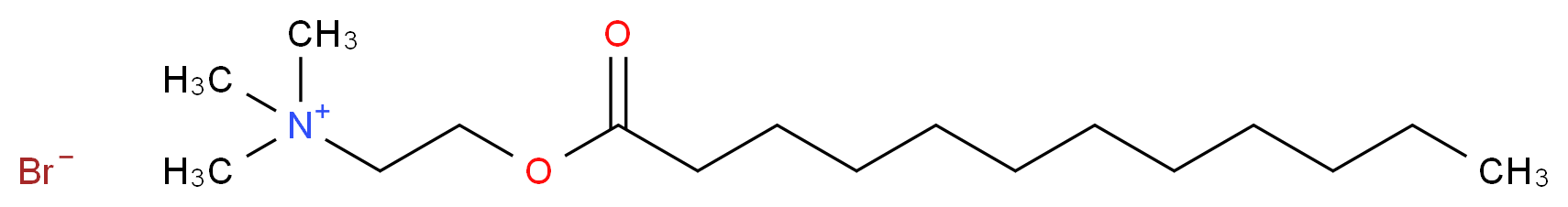 [2-(dodecanoyloxy)ethyl]trimethylazanium bromide_分子结构_CAS_25234-60-0