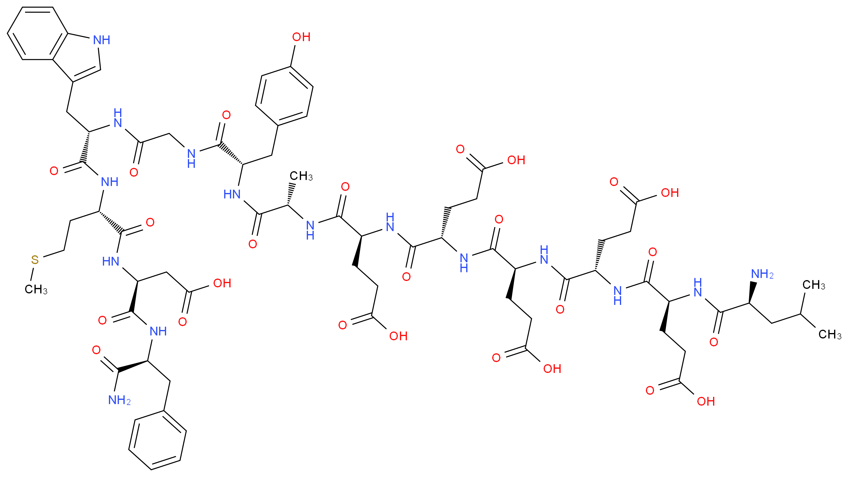 Mini Gastrin I human_分子结构_CAS_60748-07-4)