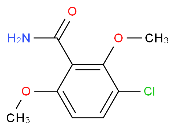 3-chloro-2,6-dimethoxybenzamide_分子结构_CAS_90346-64-8)