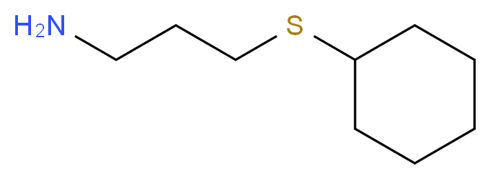 [(3-aminopropyl)sulfanyl]cyclohexane_分子结构_CAS_56216-09-2