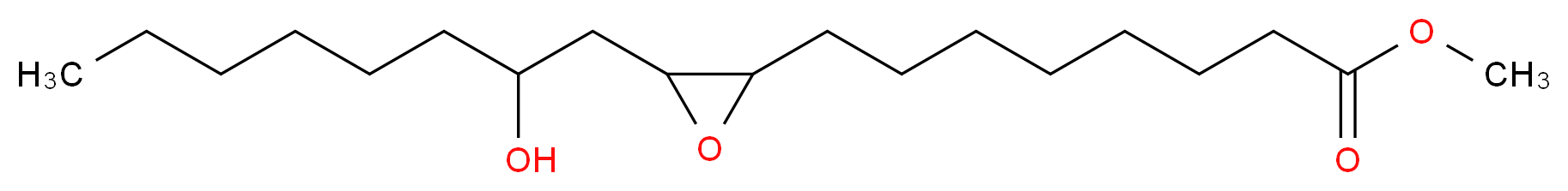 methyl 8-[3-(2-hydroxyoctyl)oxiran-2-yl]octanoate_分子结构_CAS_30602-82-5