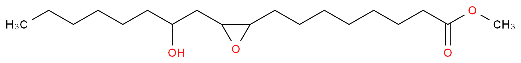 cis-9:10-Epoxy-12-hydroxystearic acid methyl ester Mixture of isomers_分子结构_CAS_30602-82-5)