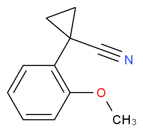 1-(2-METHOXYPHENYL)CYCLOPROPANECARBONITRILE_分子结构_CAS_74204-96-9)