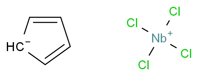 cyclopenta-2,4-dien-1-ide; tetrachloroniobiumylium_分子结构_CAS_33114-15-7