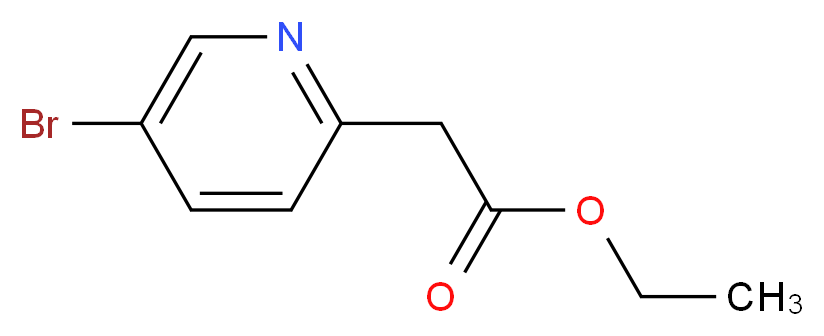 ETHYL 2-(5-BROMOPYRIDIN-2-YL)ACETATE_分子结构_CAS_1060814-88-1)