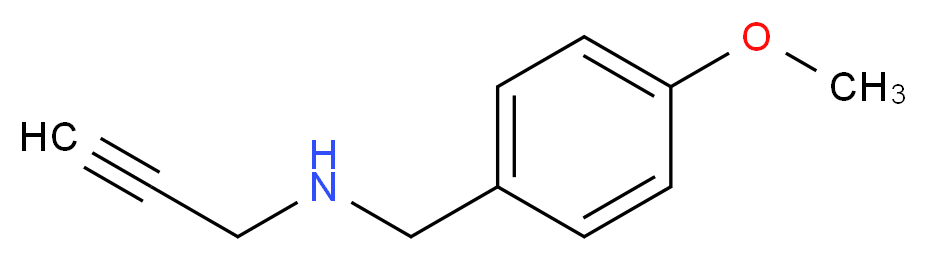 [(4-methoxyphenyl)methyl](prop-2-yn-1-yl)amine_分子结构_CAS_98729-72-7