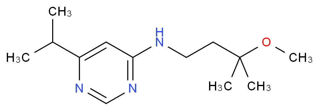 6-isopropyl-N-(3-methoxy-3-methylbutyl)pyrimidin-4-amine_分子结构_CAS_)