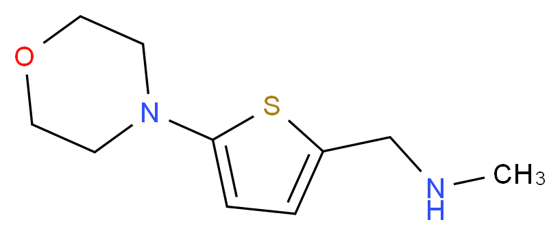 methyl({[5-(morpholin-4-yl)thiophen-2-yl]methyl})amine_分子结构_CAS_879896-62-5