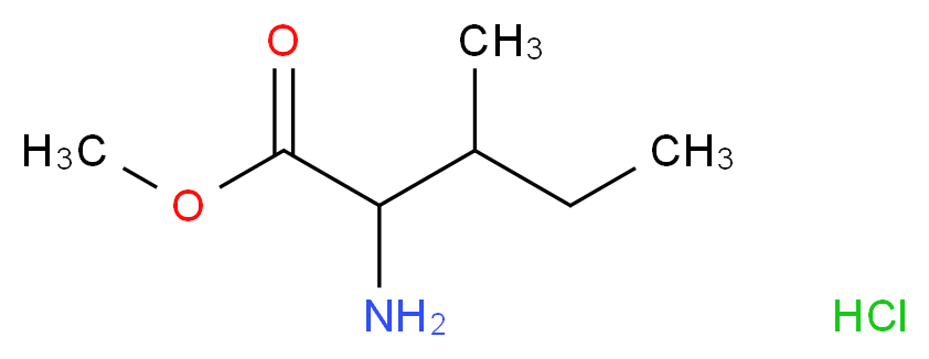 methyl 2-amino-3-methylpentanoate hydrochloride_分子结构_CAS_2577-46-0