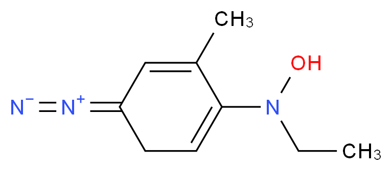 p-DIAZO METHYL HYDROXY ETHYLANILINE_分子结构_CAS_33678-73-8)