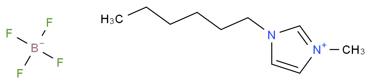 1-hexyl-3-methyl-1H-imidazol-3-ium; tetrafluoroboranuide_分子结构_CAS_244193-50-8